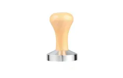 51mm solid steel coffee tamper with wooden handle&comma; espresso tamper with wooden handle &lpar;for coffee grounds&rpar;&comma; barista machine accessories
