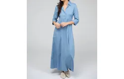 Beau & Ro Alexa Dress In Lake Blue