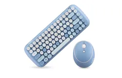 mofii skyscraper wireless 2&period;4G keyboard and mouse set round keycaps wireless keyboard