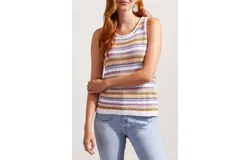 Tribal Halter Racer Back Tank In Sun