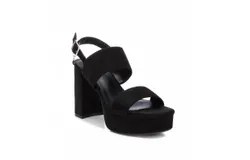 Xti Women&apos;s Heeled Suede Sandals In Black