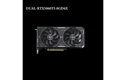 ASUS DUAL-RTX3060TI-8GD6X graphics card is equipped with two axial fans and has 8GB GDDR6X memory&period;