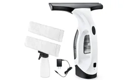 Cordless Window Vacuum Cleaner&comma; Window Cleaner Squeegee Tool Set&comma; Electric Windown Spray Cleaning Tool with 10 inch Squeegee Blade for Showers&comma;Mirrors&comma;Glass&comma;Countertops&comma;and Tiles&comma; 2200mAh