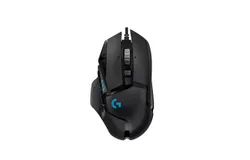 Logitech G502 Hero High Performance Wired Gaming Mouse&comma; 25K Sensor&comma; 25&comma;600 DPI&comma; RGB&comma; Adjustable Weights&comma; 11 Programmable Buttons&comma; On-Board Memory&comma; PC&sol;Mac - Black