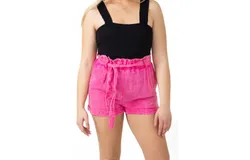 Simply Southern Gauze Shorts In Hot Pink