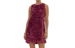 Entro Sequin Mini Dress In Magenta