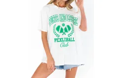 Show Me Your Mumu Airport Tee In Pickleball Club Graphic