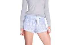 Pj Salvage Too Cool For School Pajama Shorts In Ice Blue