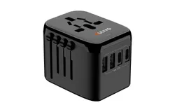 Universal Travel Adapter&comma; International Power Plug Adapter- OL-212-PQ&comma;Black