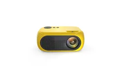 Mini Projector&comma; Full HD 1080P Video Projector&comma; Portable Projector-Yellow