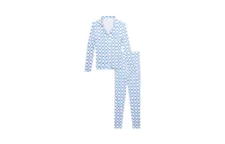 Katie J Nyc Women&apos;s Maia Tween Long Pj Set In Blue