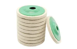 10Pcs 4 Inch Round Wool Felt Disc Wheel Pads for 100mm Angle
