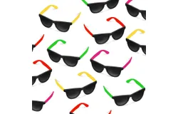 Big Mo&apos;s Toys 80&apos;s Style Neon Party Sunglasses Fantastic Party Pack Favors&comma; Party Toys For Goody Bags by