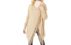 Ltx Sportswear Fringed Wrap Top In Oatmeal