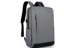 Travel Commuter Laptop Backpack&comma; Business Anti-theft Slim Durable Laptop Backpack for 15&period;6 inch Laptop&comma; Gray