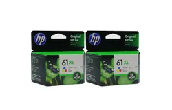 2x HP CH564WA 61XL High Yield Tri-color 330 pages Original Ink Cartridge