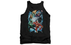 Justice League of America Electric Team Adult Tank Top