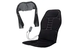 Ultimate Home & Office Massage Bundle - Pursonic 3D Shiatsu Heating Back & Neck Massager and Pursonic Chair Cushion with Heat & Vibration for Full-Body Relaxation