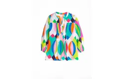 Vilagallo Eleanor Shirt In Maili Print
