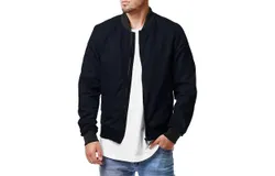 Men&apos;s Lightweight Bomber Jackets Light Track Jackets Casual Summer Windbreaker Outdoor Golf Fashion Coat for Men