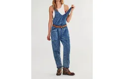 Free People High Roller Jumpsuit In Sapphire Blue