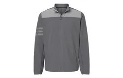 MPChinaTest Adidas 3-Stripes Full-Zip Jacket A267 Grey Five&sol; Grey Three XL
