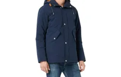 Jack & Jones Saka Parka Jacket In Marine Blue