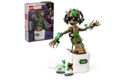 LEGO Marvel Dancing Groot&comma; Guardians of The Galaxy Toy&comma; Buildable Birthday Gift&comma; Marvel Toy&comma; Super Hero Hand-Operated Interactive Playset&comma; Marvel Gift for Kids&comma; Animated Groot Figure&comma; 76297