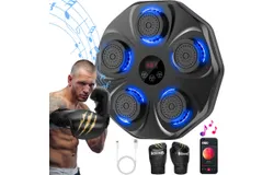 Rmeet Music Boxing Machine&comma; 9 Modes & 9 Speeds，Black