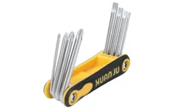 Folding Screwdriver 8 in 1 Cross Slot Portable Hand Tool Set Kit for Maintenance