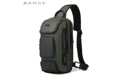 BANGE Sling Bag&comma; Waterproof Crossbody Backpack&comma; Shoulder Bag for Men&comma;Green