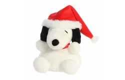 Aurora® Festive Peanuts® 13cm Santa Snoopy Palm Pals™ White Stuffed Animal