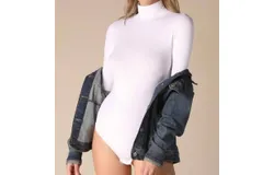 Nikibiki Turtleneck Bodysuit In White