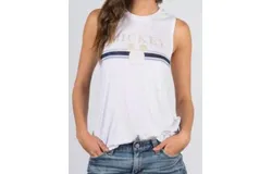 David Lerner Gold Mickey Muscle Tank In Blue