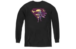 Superman Bizarro & Logo Youth Long Sleeve Tee &sol; T-Shirt
