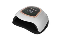 Nail Art Lamp&comma; 200W Professional UV Nail Art Drying Lamp for Gel Nails with 42 Beads&comma; Fast Curing Gel Polish Lamp Auto Sensor 4 Timer Settings&comma; Nail Art Drying Tool for Fingernails and Toenails