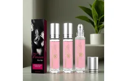 New 2025 Rose Pheromone Perfume 3PC Set - Long-lasting Roller Pheromone Fragrance&comma; Suitable For Women&comma; Portable Essential Oil&comma; Enhancing Confidence With Pheromone Essence&comma; Showcasing Elegance And Allure&period;