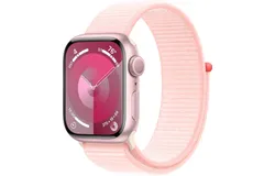 Apple Watch Series 9 GPS 41mm Pink Aluminum Case with Light Pink Sport Loop