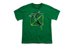 DC Comics Green Cross Short Sleeve Youth Tee &sol; T-Shirt