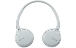 Sony Wireless Headphones WH-CH510&colon; Wireless Bluetooth On-Ear Headset with Mic for Phone-Call&comma; White
