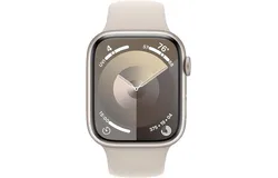 Apple Watch Series 9 &lbrack;GPS 45mm&rsqb; Smartwatch with Starlight Aluminum Case with Starlight Sport Band S&sol;M