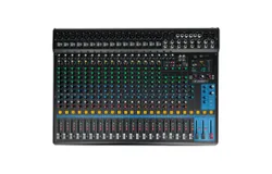 DJ Audio Mixer 24 Channel Stereo Sound Board w 256 effects USB Bluetooth 48V Phantom Power