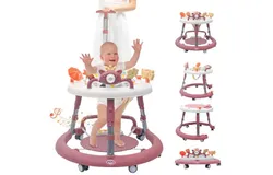 Baby Walker&comma; Baby Walkers and Activity Center&comma; Baby Walker Baby Jumper Activity Center&comma;Baby Walker with Wheels for Boys Girls&comma; Baby Walker with Wheels for 6-18 Months &lpar;Pink&rpar;