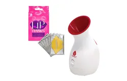 Pursonic Spa-Ready Skincare Bundle&colon; Facial Steamer & Hydrating Lip Masks &lpar;Pack of 6&rpar;