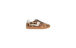 Dolce Vita Notice Stitch Sneakers Dk Leopard Calf Hair In Dk Leopard Calf Hair