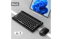 HXSJ-MK220 Keyboard and Mouse Set 78 keys membrane keyboard 1600dpi rechargeable silent