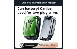 Temperature Display Wireless Phone Cooler&comma; Semiconductor Cooling&comma; Ice-Cooling Back Clip with Charging Function&comma; 1500mAh Long Battery Life