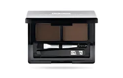 Pupa Milano Eyebrow Design Set - 003 Dark Brown for Women 0&period;039 oz Eyebrow Kit Double applicator&comma; Angled Brush-Comb&comma; Professional Tweezer