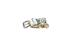 Ed Hardy Men&apos;s Hammered Stud Belt In Black Multi