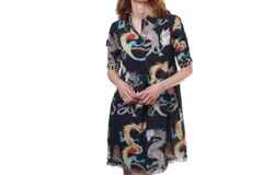 Dizzy-Lizzie Chatham Dress In Black Dragon